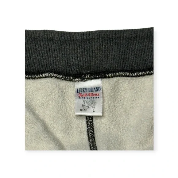 Rare: Y2K Lucky Brand ❀ Embroidered Asian Koi Butterfly Sweatpants ❀ Black ❀ L - Picture 7 of 16